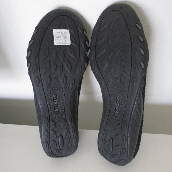 Sketchers Relaxed Fit Memory Foam Womens Black Lace Flat Loafer NWOB - Size 7M - Picture 8 of 8